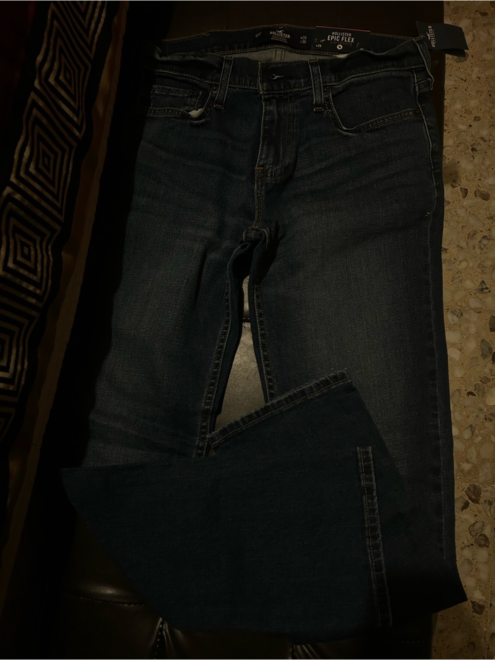 Hollister Slim Straight Dark Blue Jeans